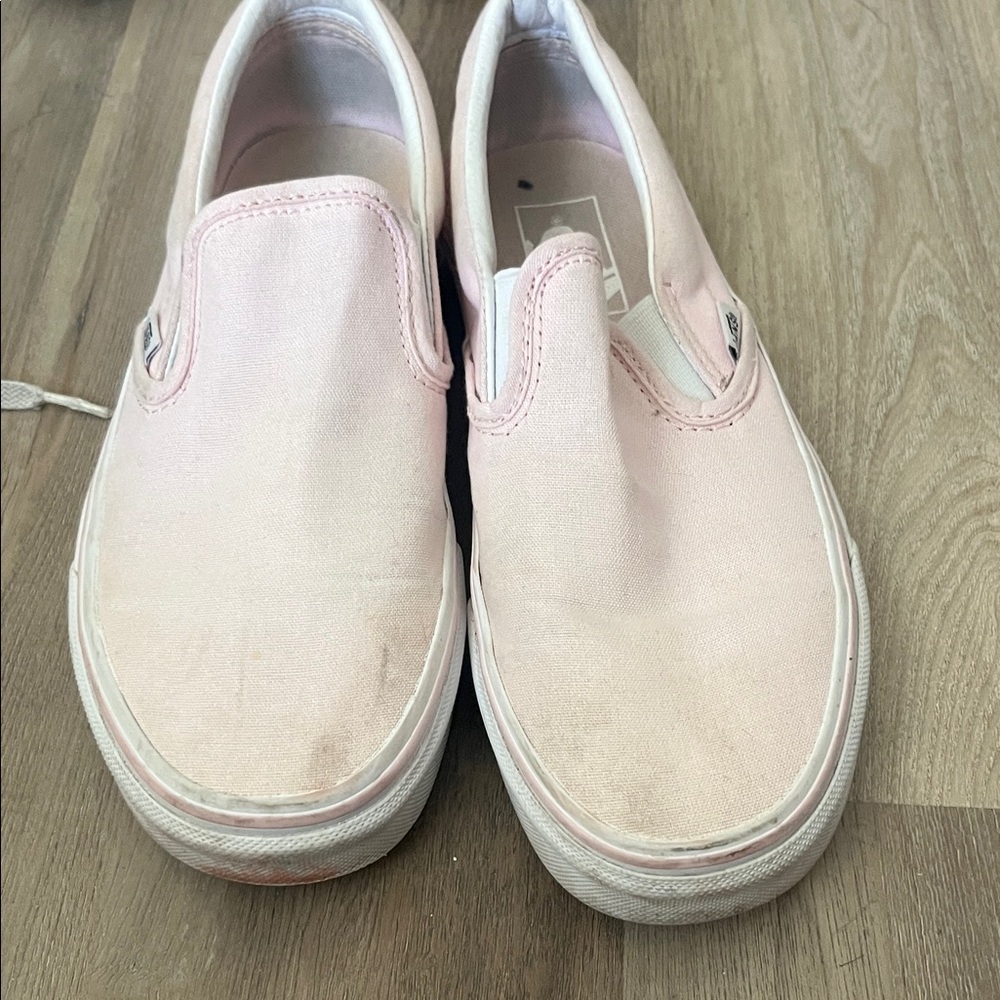 Vans Light Pink Slip-On Sneakers